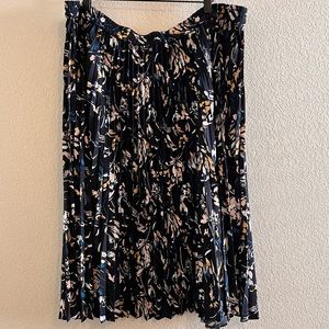 Halogen Floral Pleated Skirt Size 2X